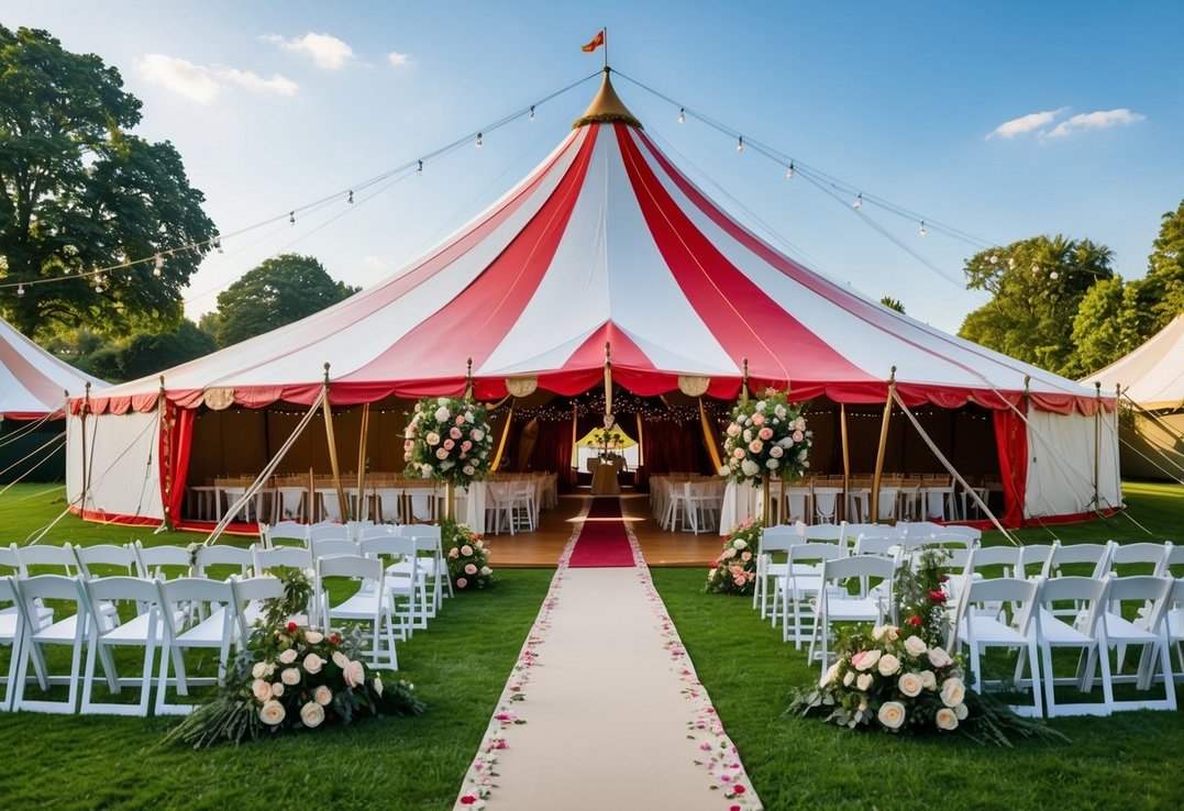 Cirkustelt som alternativ til klassisk bryllupslokale Cirkustelt som alternativ til klassisk bryllupslokale