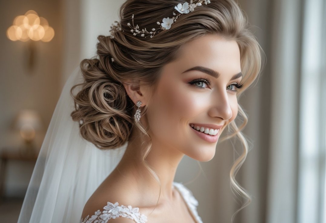 Bryllupsfrisuren der passer til både kjole og ansigtsform
